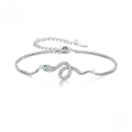 wholesale 925 Silver Plated Platinum Trendy Snake Bracelet Light Luxury Women Accessory-0-1