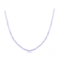 wholesale 925 Sterling Silver Natural Lavender Amethyst Round Beaded Strand Necklace For Women-0-0