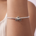 wholesale "Metal: S925 sterling silver, fairy tale pumpkin carriage bead bracelet, princess magic charm"-0-3