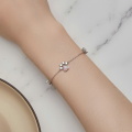 wholesale 925 Sterling Silver Paw Print White Opal Cubic Zirconia Bracelet For Women-0-3
