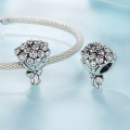 wholesale Metal bouquet beaded flowers, S925 sterling silver life beads for women-0-1
