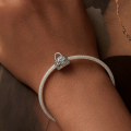 wholesale S925 sterling silver rose bead bracelet flower charm jewelry-0-3