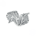 wholesale Sterling Silver S925 Autumn Leaf Beads Bracelet Handmade Charms SCC2575-0-4