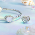 wholesale S925 silver heart bead dream ocean love bracelet charm beads-0-2