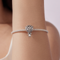 wholesale Metal bouquet beaded flowers, S925 sterling silver life beads for women-0-3