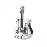 wholesale Sterling Silver Retro Bass S925 Beaded Bracelet Simple Artistic Music Charm-undefined