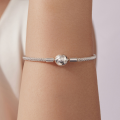 wholesale S925 sterling silver, platinum-plated classic star-moon bracelet, fashionable women's accessory-0-3