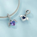 wholesale "S925 sterling silver heart-shaped beads, love series, DIY jewelry charms"-0-2