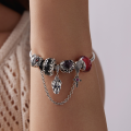 wholesale S925 Sterling Silver Retro Dark Halloween Bead Bracelet Set Diy Mix-0-3