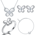 wholesale 925 Sterling Silver Butterfly Chain Bracelet With Zircon For Women-0-8