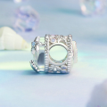 wholesale S925 silver heart bead dream ocean love bracelet charm beads-0-1