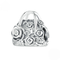 wholesale S925 sterling silver rose bead bracelet flower charm jewelry-0-4