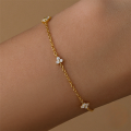 wholesale S925 Sterling Silver Creative Petal Zircon Inlaid Small And Exquisite High-end Bracelet For Women,-0-2