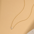 wholesale S925 Silver Irregular Zircon-encrusted Heart Necklace For Women,, Elegant And Versatile-0-3