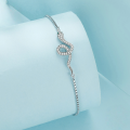 wholesale 925 Silver Plated Platinum Trendy Snake Bracelet Light Luxury Women Accessory-0-2