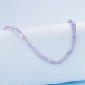 wholesale 925 Sterling Silver Natural Lavender Amethyst Round Beaded Strand Necklace For Women-0-1