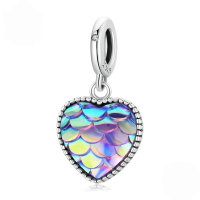 wholesale "S925 sterling silver heart-shaped beads, love series, DIY jewelry charms"-undefined