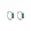 wholesale S925 Sterling Silver Ins Square Zircon Ear Clasp With Single Creative Stud, Popular In Europe And America-0-8
