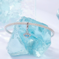 wholesale Metal charms: Evil Eye beads, s925 silver-plated white gold, DIY bracelet parts-0-3