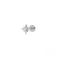 wholesale S925 Sterling Silver 18g Flat Head Push-pin Cartilage Ear Stud, Popular In Europe And America For Ear Piercing-0-21