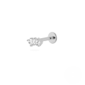 wholesale S925 Sterling Silver 18g Flat Head Push-pin Cartilage Ear Stud, Popular In Europe And America For Ear Piercing-0-15