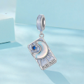 wholesale Silver S925 personalized tarot pendant with moon charm for bracelet making-0-4