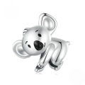 wholesale Pure Silver S925 Koala Tree Bead Bracelet, Simple Enamel Cute Animal Charm 11 words-0-0