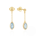wholesale 925 Sterling Silver New Marquise Pendant Drop Earrings Women-0-0