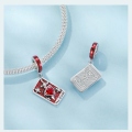 wholesale S925 silver lucky koi red versatile bracelet pendant charm set-0-2
