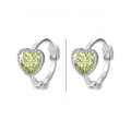 wholesale 925 Silver Women's Four-leaf Clover Heart-shaped Pure Silver Non-removable Ear Cuff Hoop Earrings-0-9