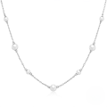 wholesale S925 Sterling Silver Classic Small And Large Pearl Necklace,ins-0-1