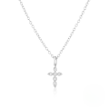 wholesale S925 Sterling Silver Light Luxury Cross Pendant Necklace,-0-4