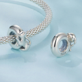 wholesale S925 silver cute cat silicone spacer beads versatile bracelet diy charm-0-4