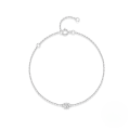 wholesale S925 Sterling Silver Ultra-sparkling Moissanite Classic Single Stone Light Luxury Premium Korean-style Minimalist Versatile Elegant Women's Bracelet-0-0