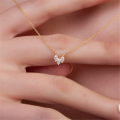 wholesale 925 Silver Hot-selling Versatile Zircon Waterdrop Pendant Necklace For Chic Sweater Outfits-0-1