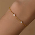 wholesale [s925 Sterling Silver] Cross Pendant Zircon Bracelet, Classic Fashion Korean Style Niche Design Sense Ins Style Women's Accessories-0-2