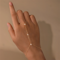 wholesale 925 Sterling Silver Classic Marquise Zircon Stackable Finger Chain,ins。-0-1