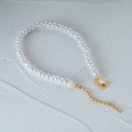wholesale S925 Sterling Silver Baroque Design Imitation Pearl Bracelet, High-end Luxury Ins Style-0-3