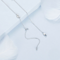 wholesale 925 Sterling Silver Butterfly Cubic Zirconia Anklet Dainty Chain Ankle Bracelet For Women-0-1