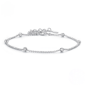 wholesale S925 sterling silver summer fine bead chain bracelet minimalist jewelry for women-0-0