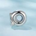 wholesale S925 silver cute cat silicone spacer beads versatile bracelet diy charm-0-1