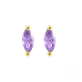 wholesale S925 Sterling Silver Colorful Marquise Single Zircon Stud Earrings,ins-0-1