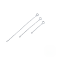 wholesale S925 Sterling Silver 1-inch 2-inch 3-inch Bracelet Necklace Extension Chain Set Of 3-0-4