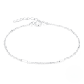 wholesale S925 Sterling Silver Cross Brushed Long Chain Link Women's Bracelet Diy,ins。-0-0