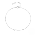 wholesale 925 Sterling Silver Mini Cross Single Zircon Ladies Bracelet,-0-4