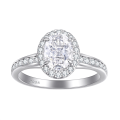 wholesale Sterling Silver Ring With 15ct Cubic Zirconia Classic Pigeon-blood Style-0-1