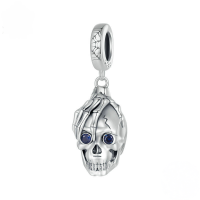 wholesale S925 Sterling Silver Retro Dark Halloween Bead Bracelet Set Diy Mix-undefined