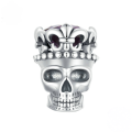 wholesale Metal S925 Sterling Silver Skull Beads Halloween Loose Beads Festivals-0-0