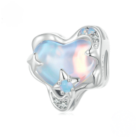wholesale 925 Silver Iridescent Starry Sky Bead Mix Wholesale Jewelry Supplies-undefined