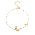 wholesale S925 Sterling Silver Women's Double Layer Butterfly Bracelet,ins。-0-0